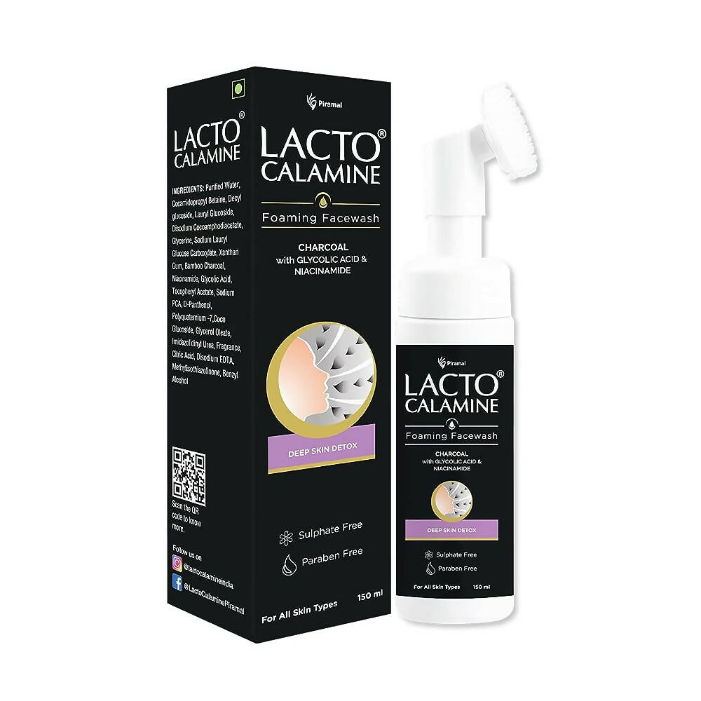 Lacto Calamine Charcoal Foaming Face Wash - Mytrendzcart