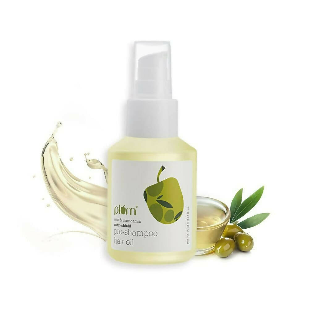 Plum Olive & Macadamia Nutri-Shield Pre-Shampoo Hair Oil - Mytrendzcart