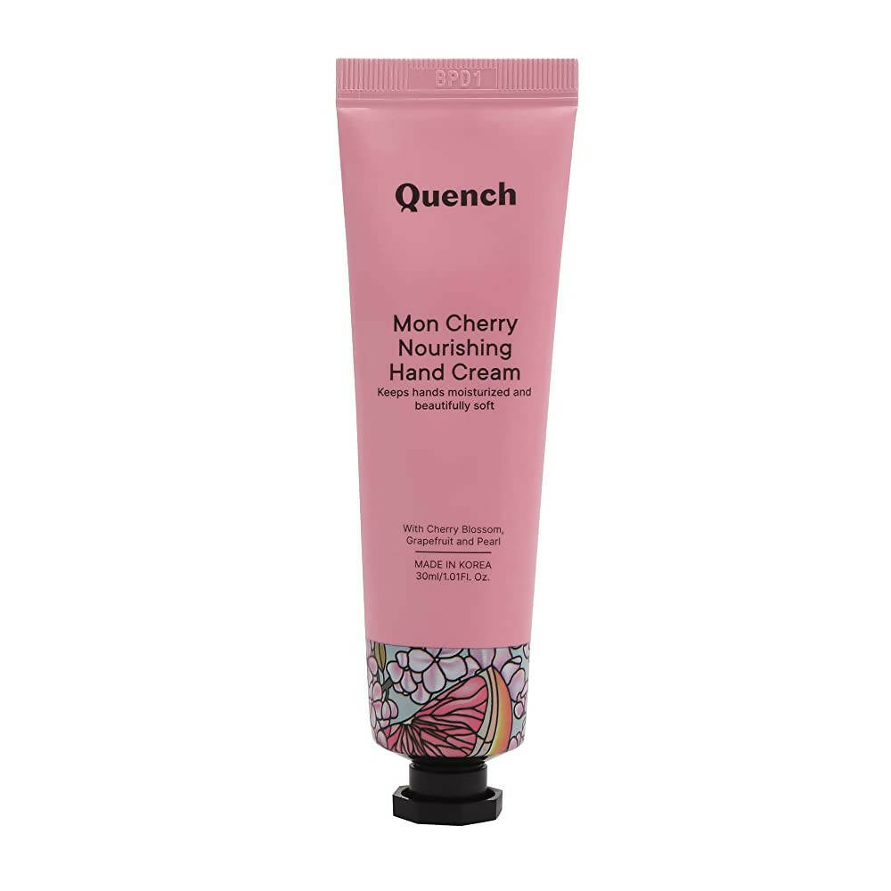 Quench Botanics Mon Cherry Nourishing Hand Cream - Korean Skincare - Mytrendzcart