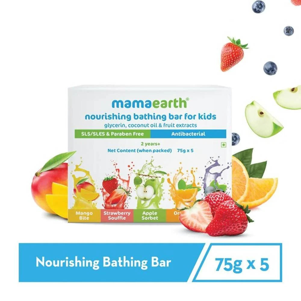 Mamaearth Nourishing Bathing Bar Soap For Kids ? ( Pack of 5) Mytrendzcart