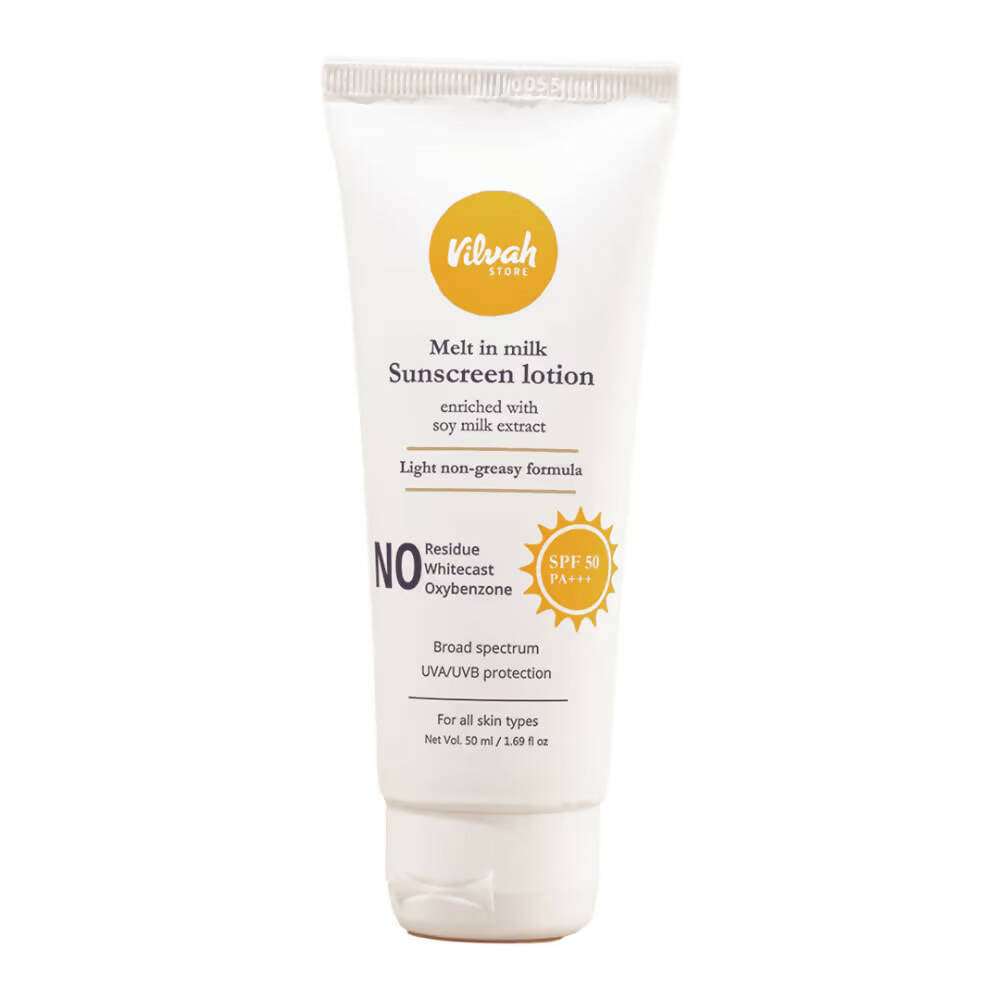 Vilvah Melt-in-Milk Sunscreen SPF 50 - Mytrendzcart