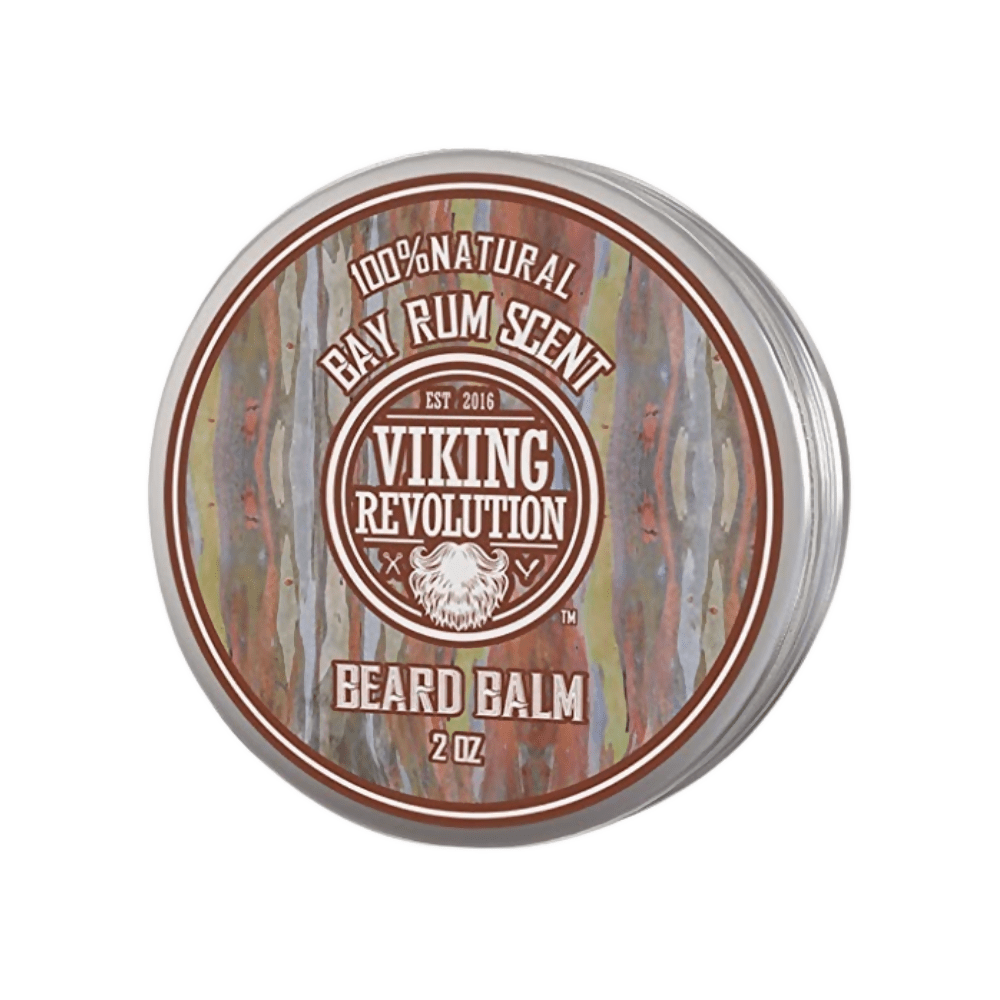 Viking Revolution Bay Rum Beard Balm - All Natural Argan Oil and Jojoba Oil - Mytrendzcart
