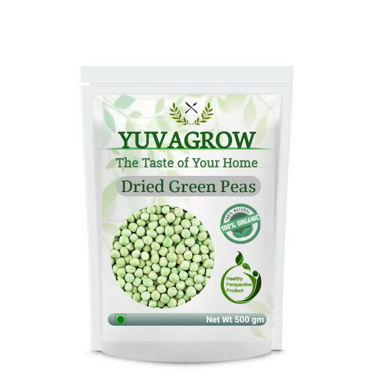 Yuvagrow Dried Green Peas - Mytrendzcart