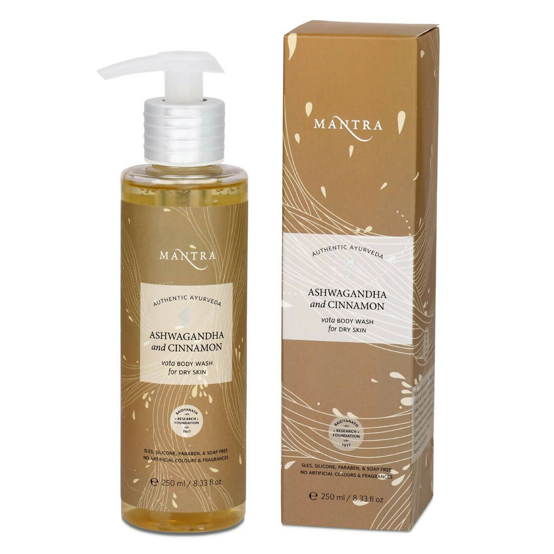 Mantra Herbal Ashwagandha and Cinnamon Vata Body Wash For Dry Skin - Mytrendzcart