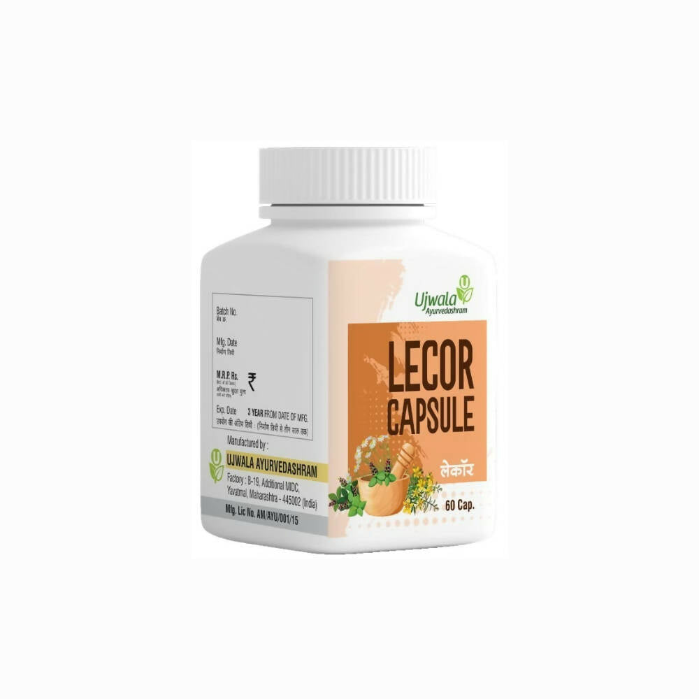 Ujwala Ayurvedashram Lecor Capsules - Mytrendzcart