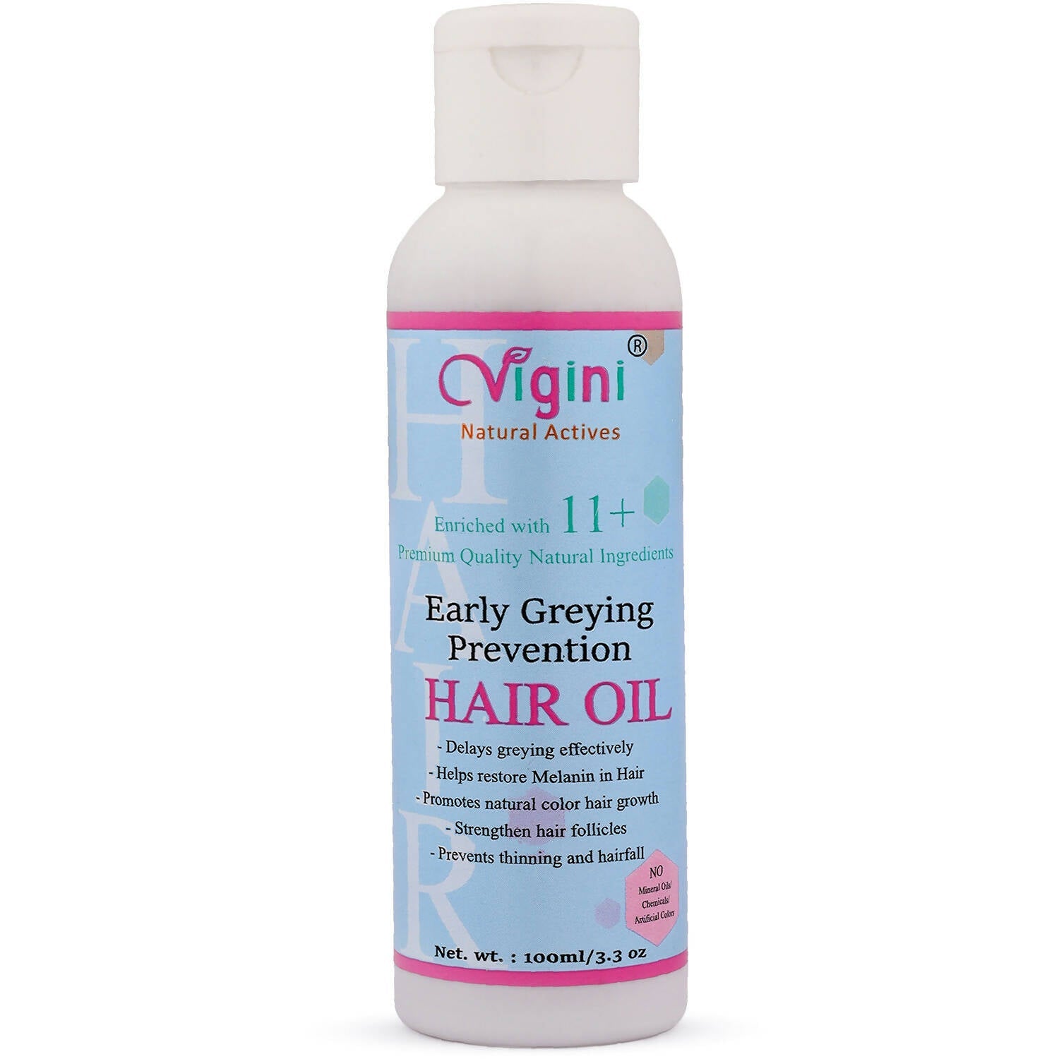 Vigini Early Anti Greying Hair Care Oil with Amla, Onion Seed Oil, Flaxseed Oil - Mytrendzcart