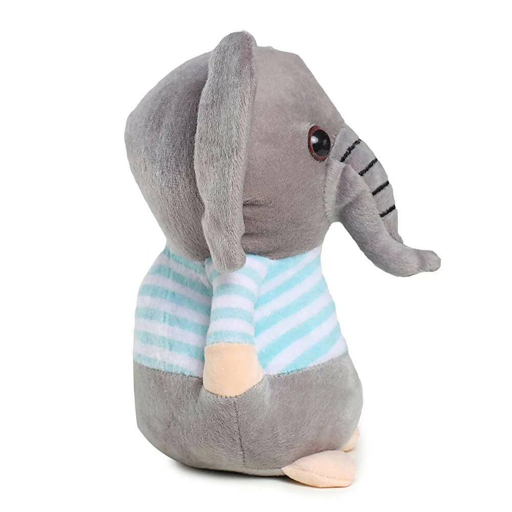 Webby Soft Animal Plush Elephant Toy 20cm-Blue Mytrendzcart