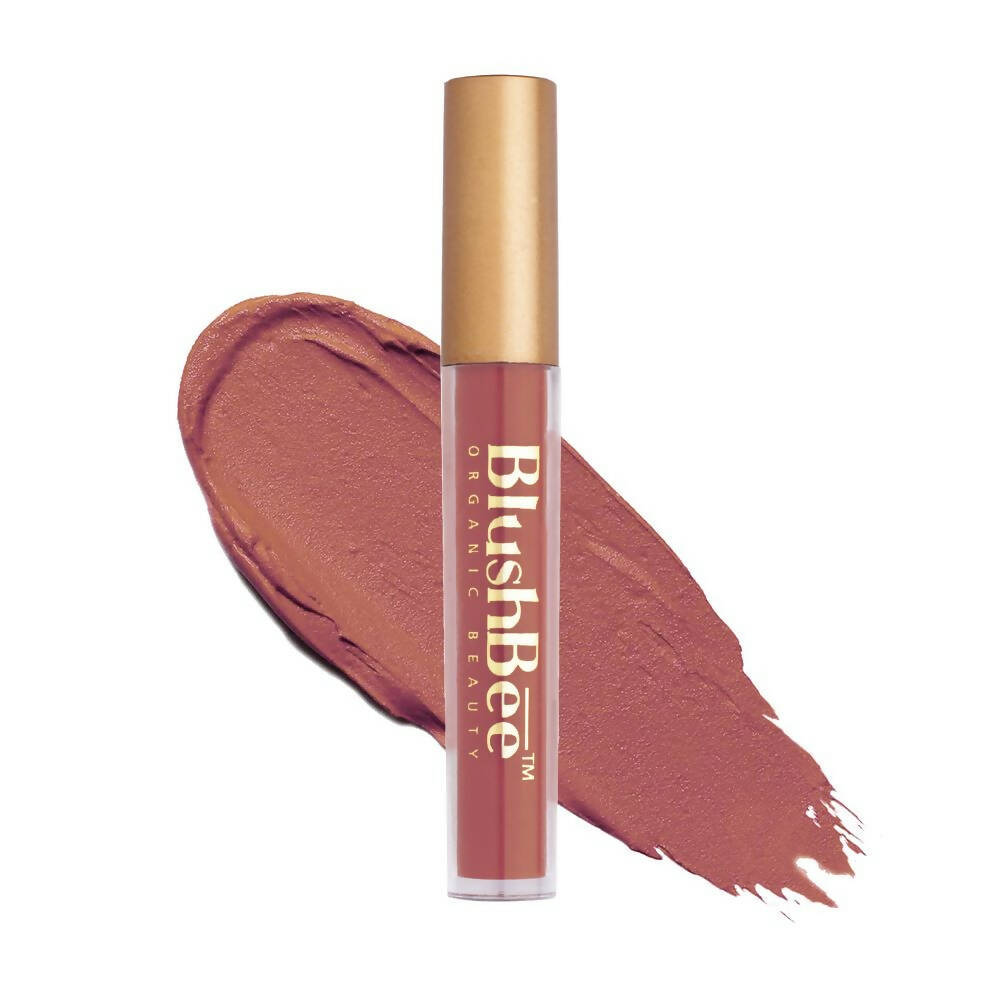 BlushBee Organic Beauty Lip Nourishing Liquid Lipstick - Nude Pink - Mytrendzcart