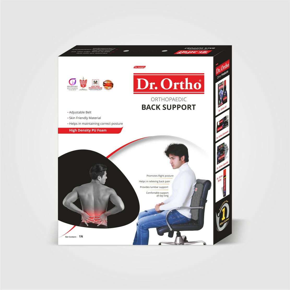 Dr. Ortho Back Support PU Foam - Mytrendzcart