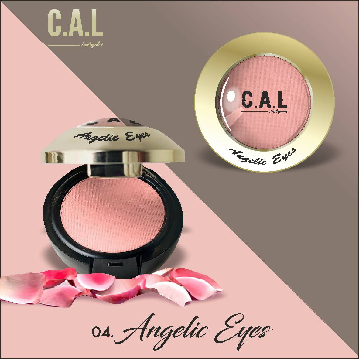 CAL Los Angeles Angelic Eye Shadow (Single Eyes) 04-Pink - Mytrendzcart