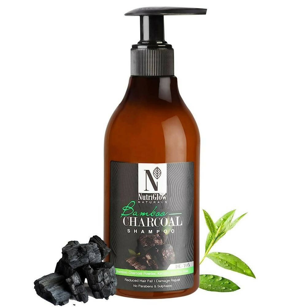 NutriGlow NATURAL'S Bamboo Charcoal Shampoo - Mytrendzcart