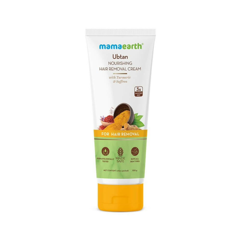 Mamaearth Ubtan Nourishing Hair Removal Cream With Turmeric & Saffron - Mytrendzcart