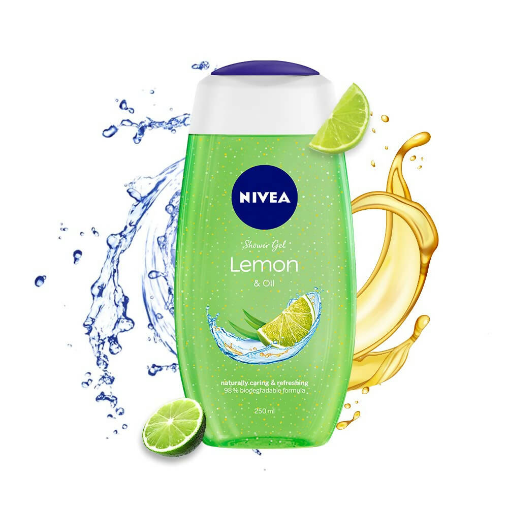 Nivea Body Wash Lemon & Oil Shower Gel - Pampering Care & Refreshing Scent - Mytrendzcart