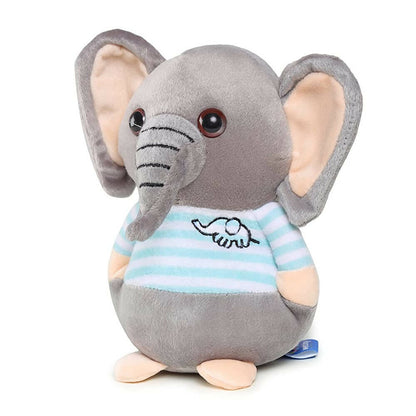 Webby Soft Animal Plush Elephant Toy 20cm-Blue Mytrendzcart