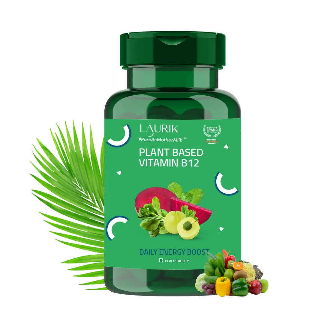 Laurik Vitamin B Complex With Vegetable B1, B2, B3, B5, B6, B7, B9 & B12 | Energy & Cognitive Support Tablets - Mytrendzcart