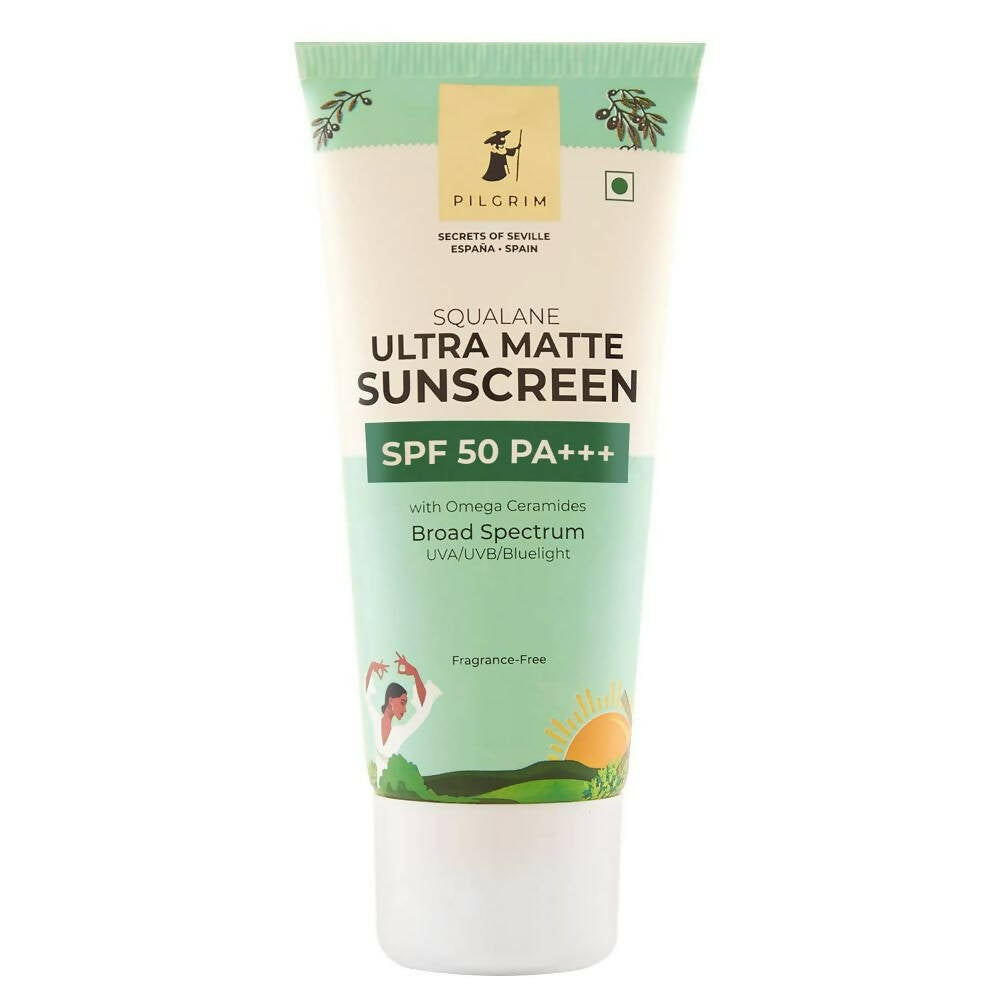 Pilgrim Squalane Ultra Matte Cream Sunscreen SPF 50 PA+++ - Mytrendzcart