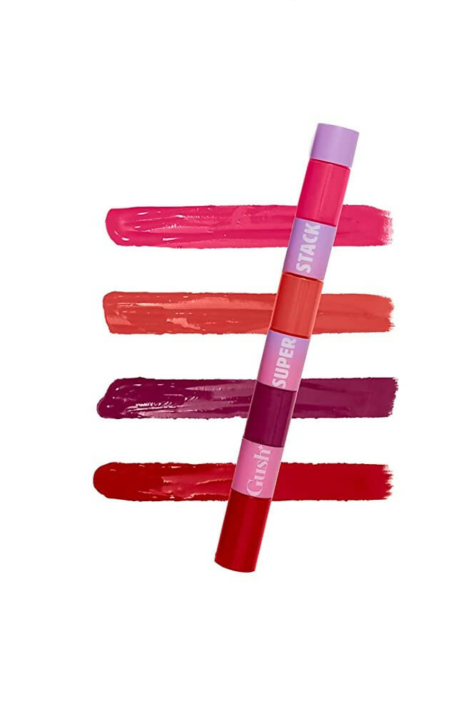 Gush Beauty Super Stack - Boldly Bright 4-In-1 - Liquid Lipstick - Mytrendzcart