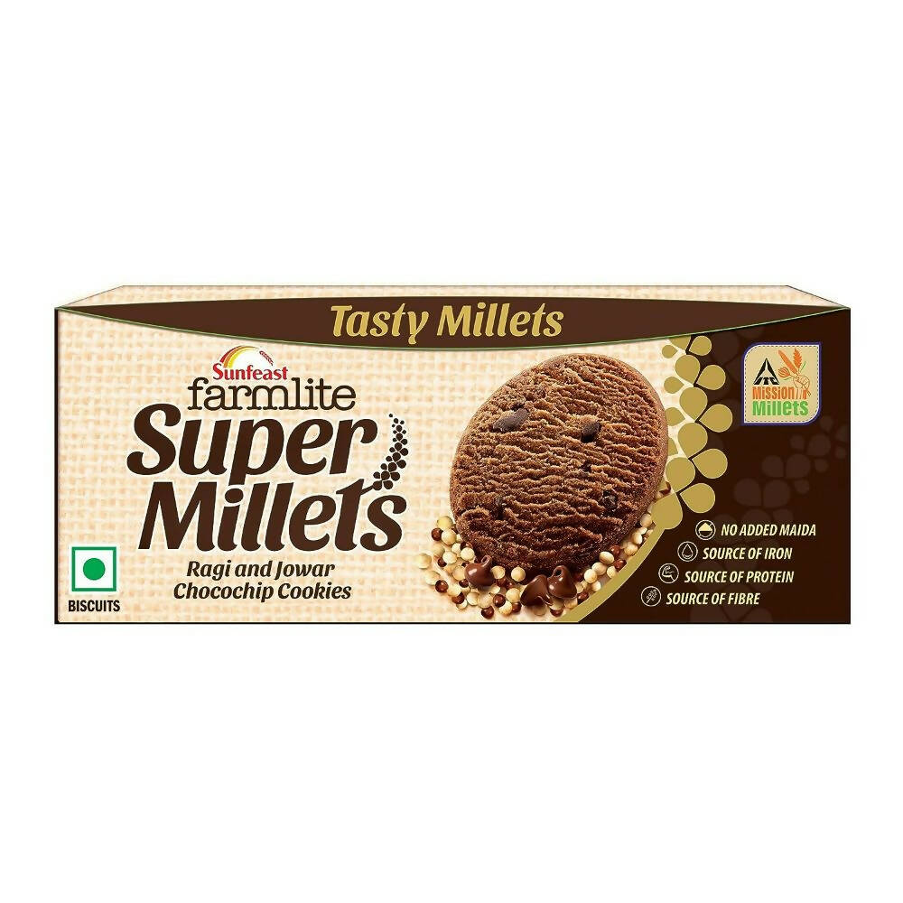 Sunfeast Farmlite Super Millets Chocochip Cookies - Mytrendzcart