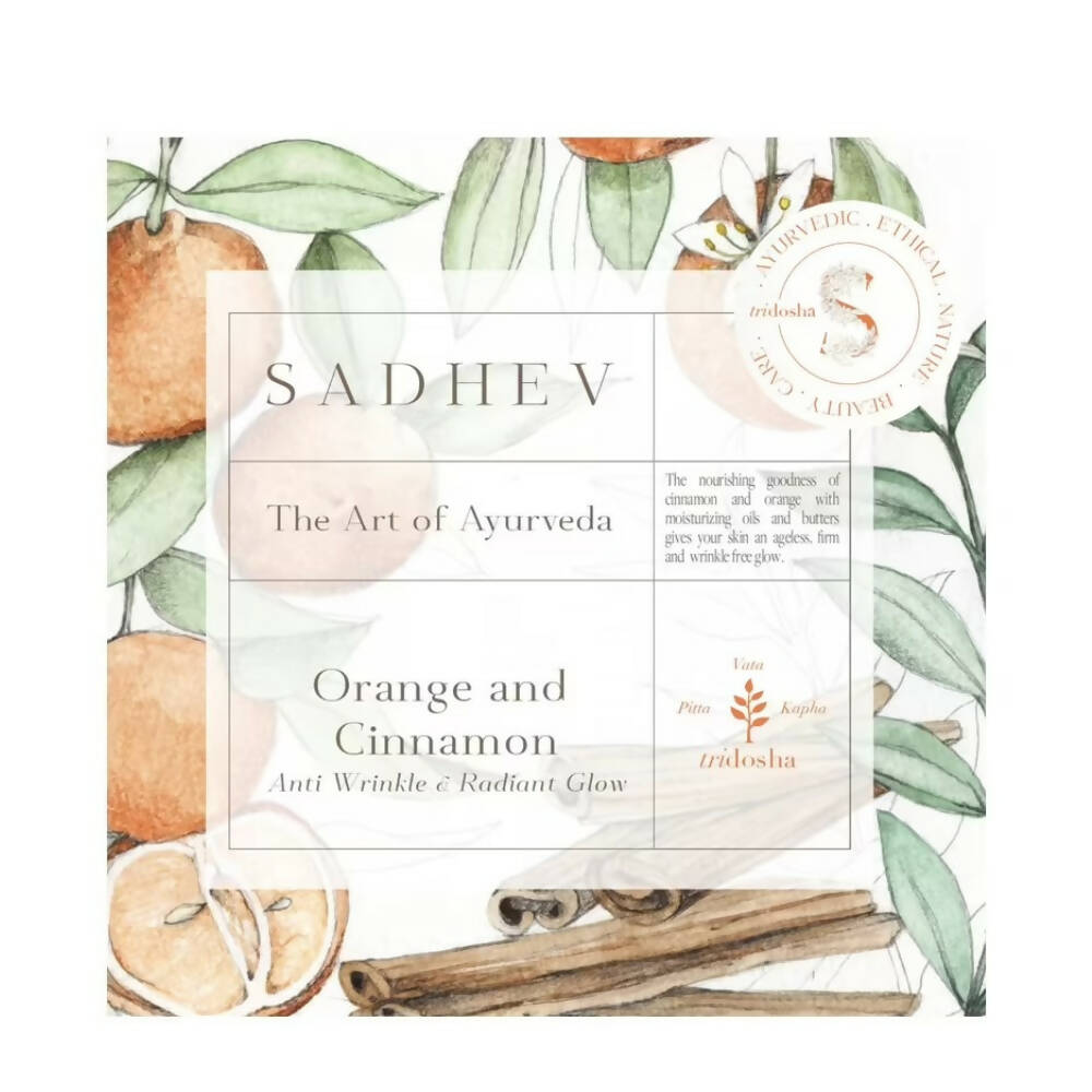Sadhev Anti Wrinkle Bathing Bar-Orange & Cinnamon - Mytrendzcart
