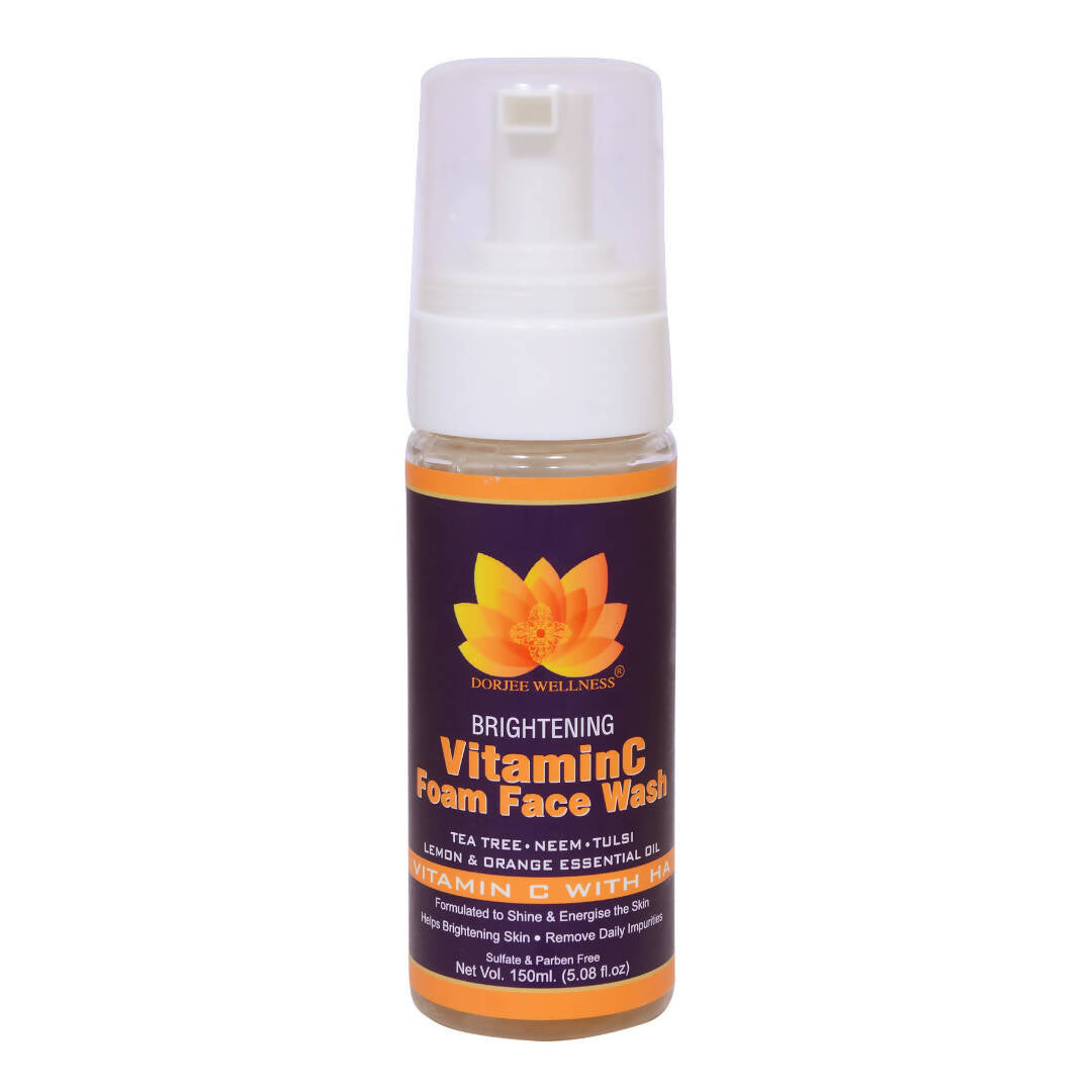 Dorjee Wellness Brightening Vitamin C Foam Face Wash - Mytrendzcart