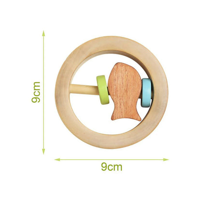 Matoyi Wooden Baby Rattle Cum Teether -40 gm Mytrendzcart