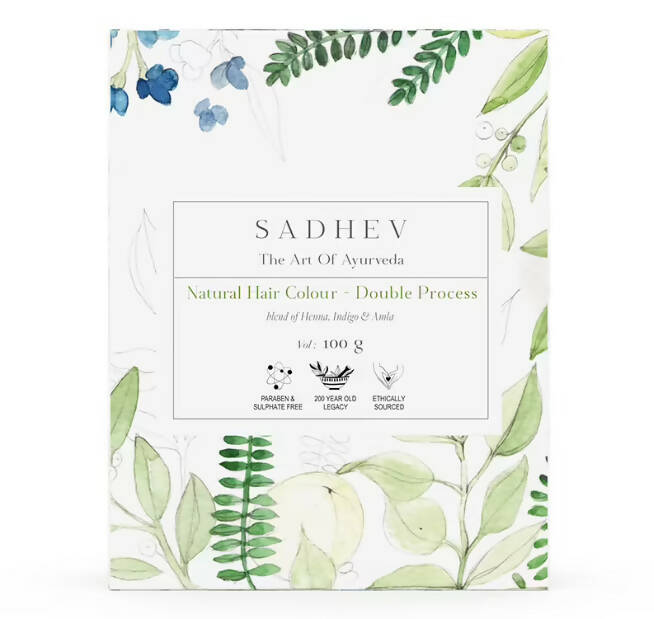 Sadhev Ayurvedic Hair Color-Double Process - Mytrendzcart